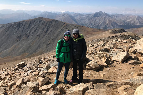 Katie and I on Mt. Elbert